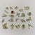22 pcs of luxury charm (gold) use for nails art design