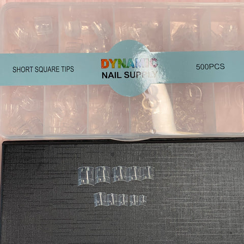 Short Square Tips Box from Dynamic Nail Supply