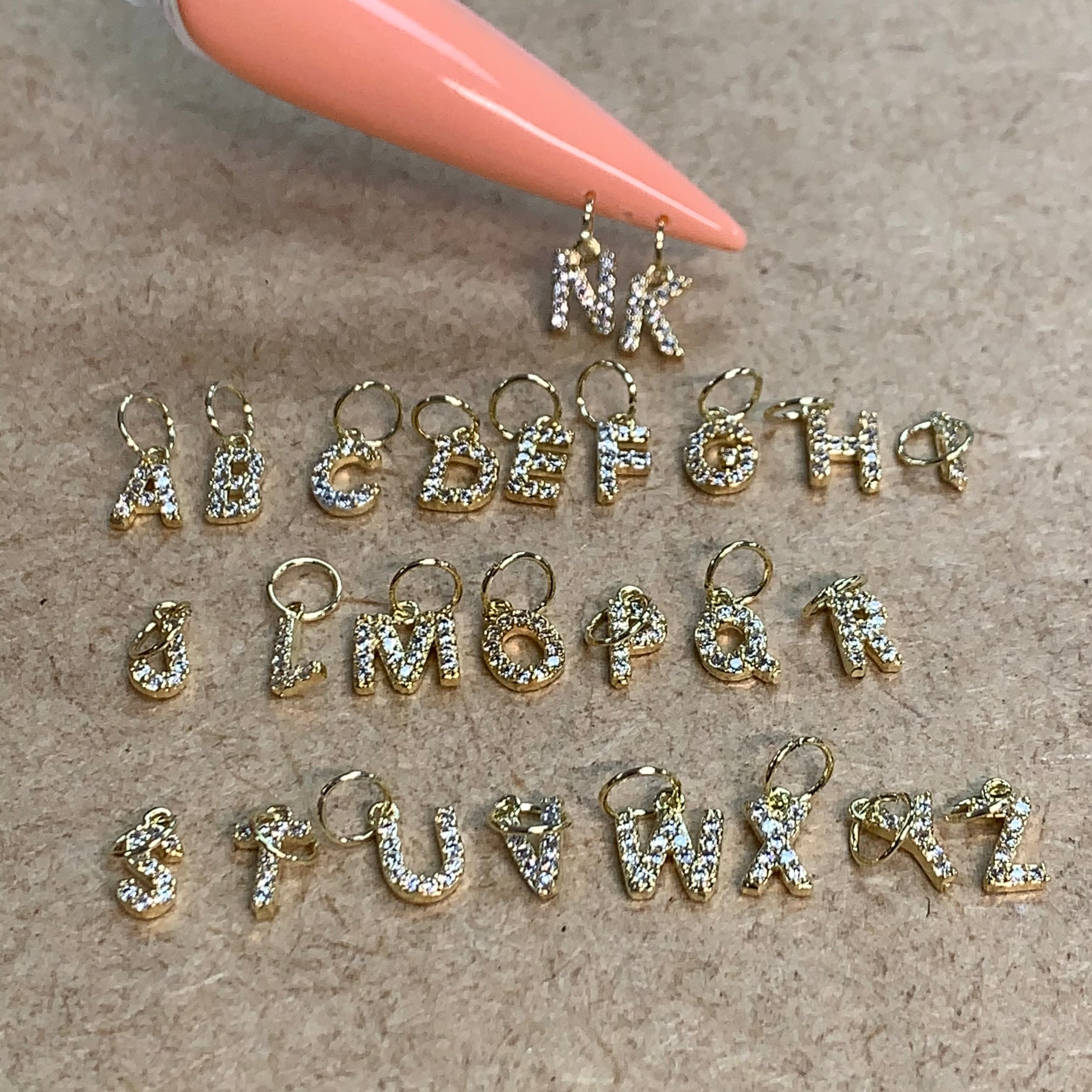 Letter Charms - Letters Dangle (Pendants) -26 pcs / set A to Z ...