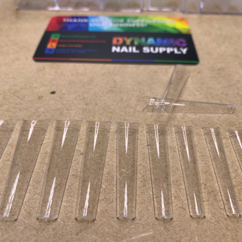 Extra Extra Long Coffin Nail Tips (box)- Straight Shape (Not C-Curve) - Looks more natural