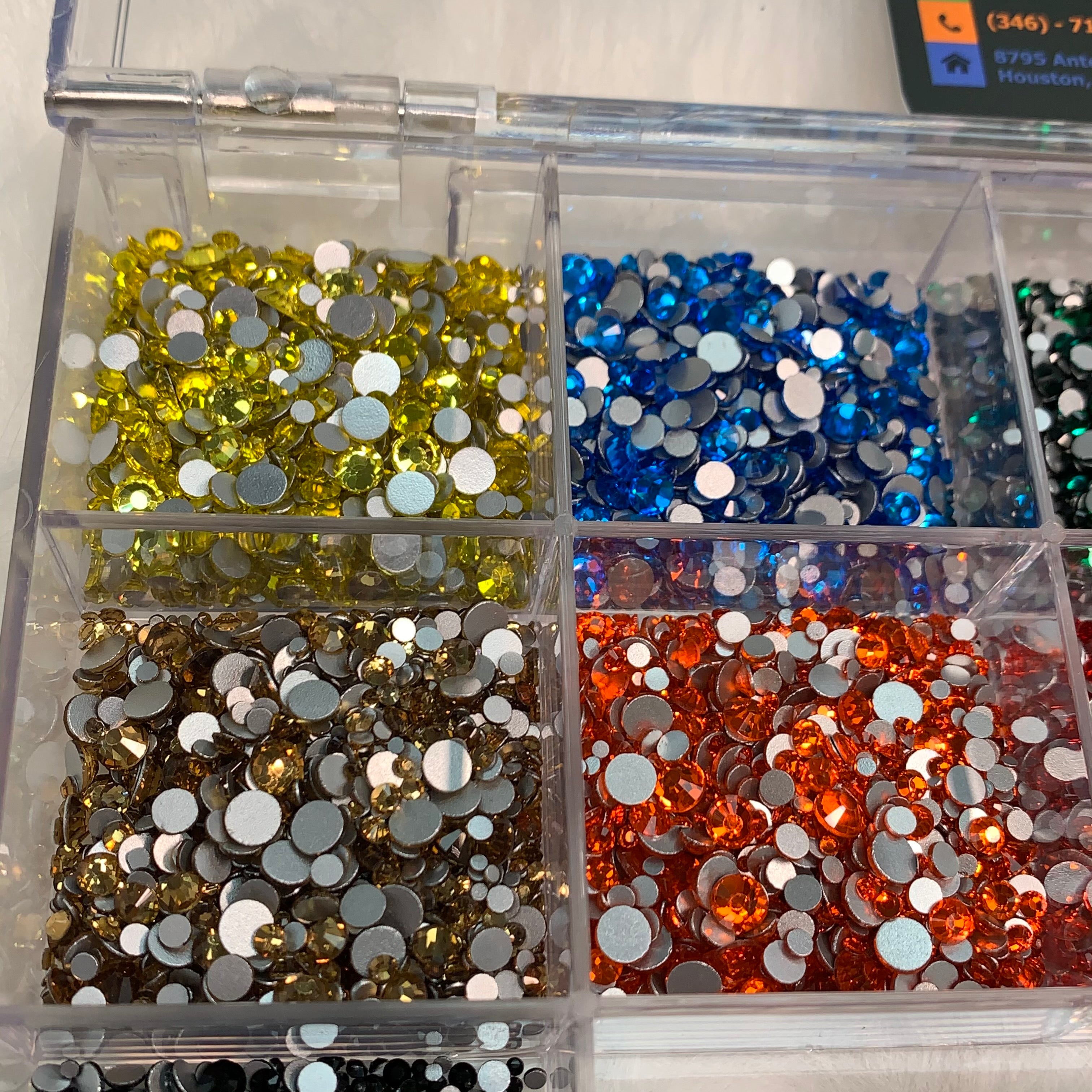 Multi-color Rhinestone set - Mixed sizes x 20 colors x 1440 pcs each ...