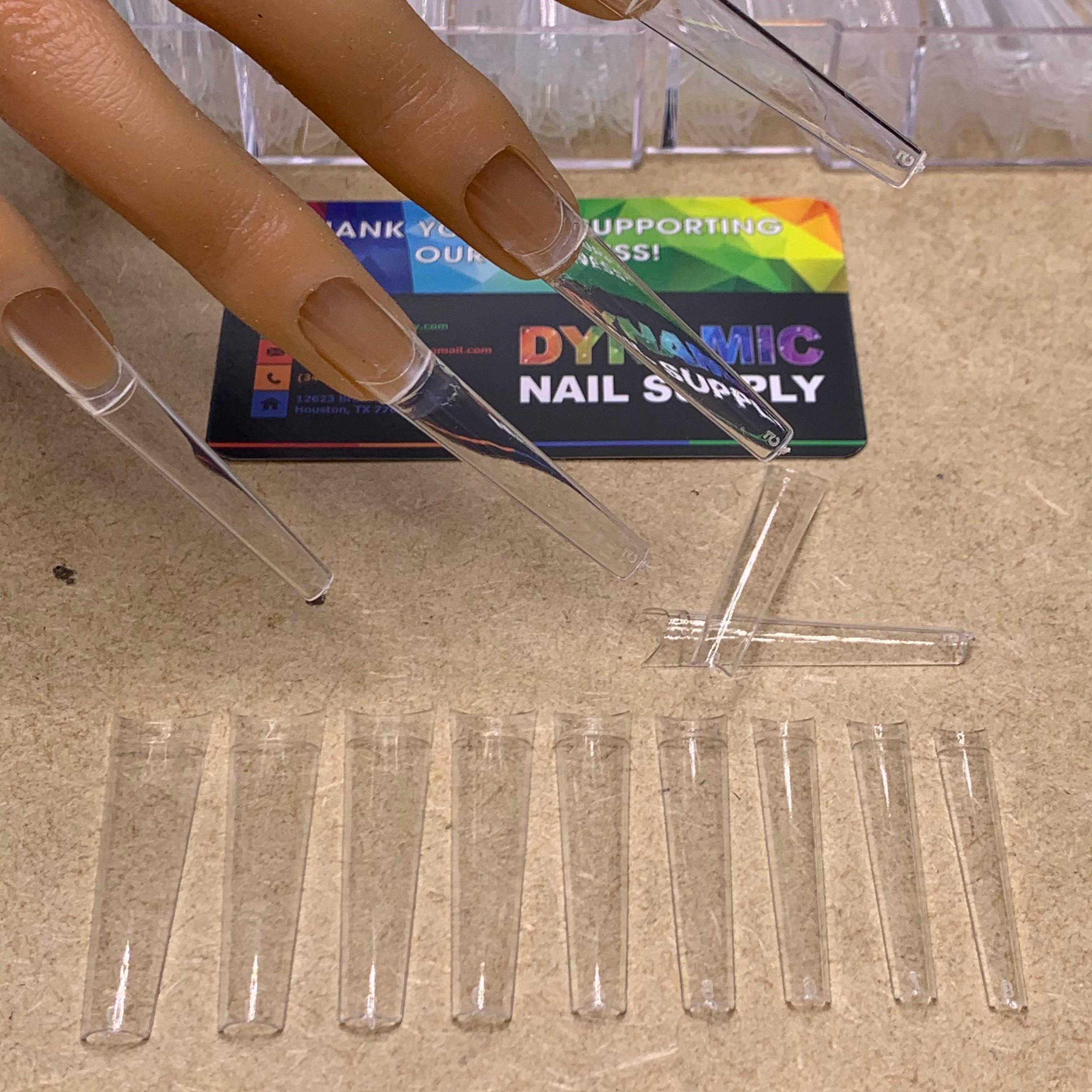 Really Sharp Nails 2XL Coffin Nail Tips No C-Curve (box) XXL Extra Long and Very Straight ...
