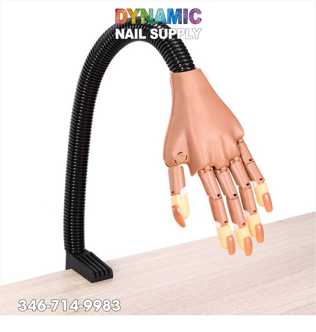 Professional Practice Hand - Include 100 pcs of Replacement Nail Tips ...