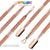 Dual-ended Rose Gold Nail Art Cuticle Pusher Manicure Pedicure Stainless Steel - Dynamic Nail Supply