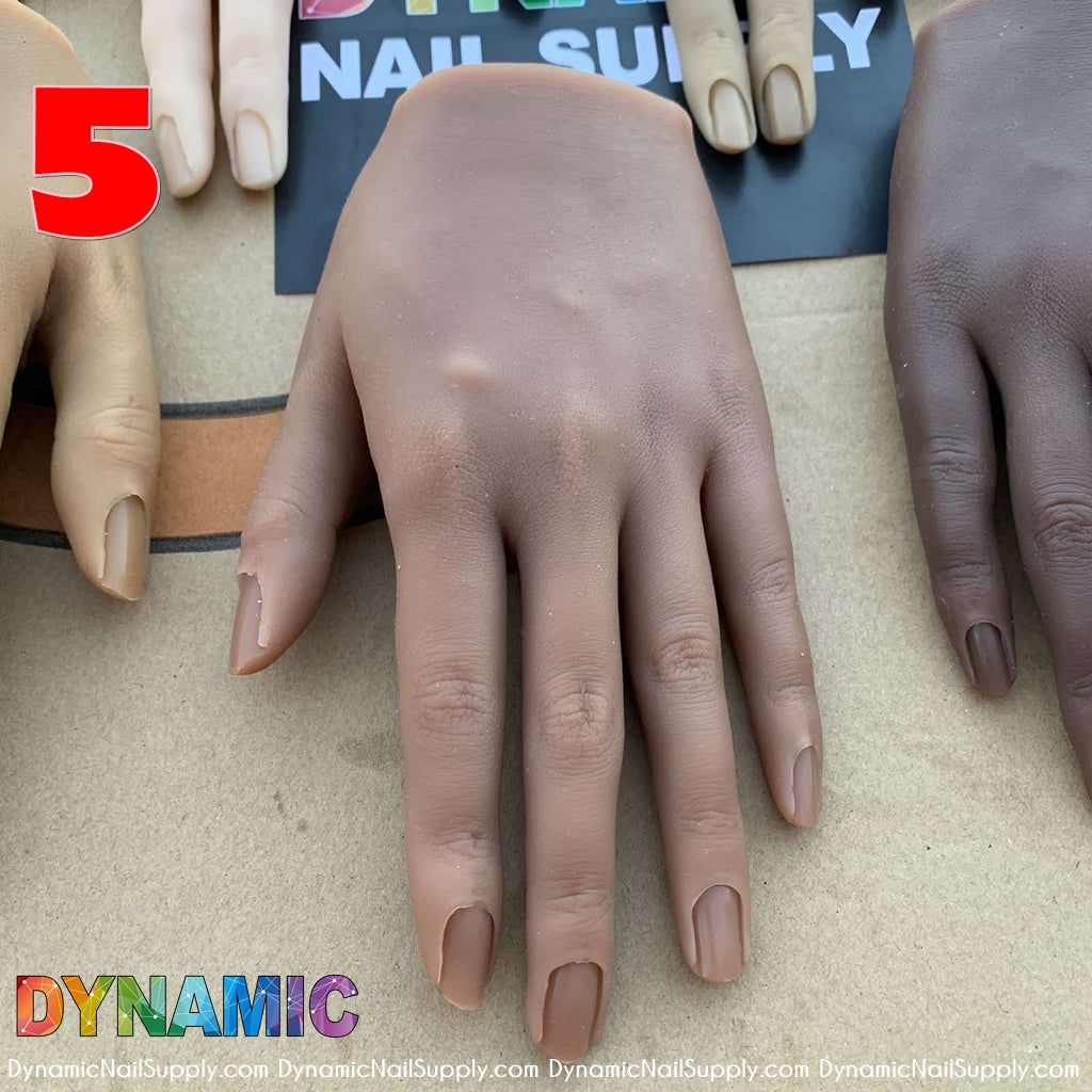 Poseable Silicone Practice Hands and fingers - 6 different skin tones ...