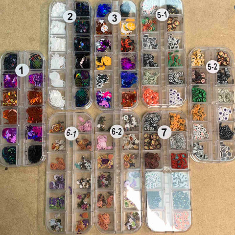 Halloween Nails Glitter Sequins for Nail art designs - Fall Nails 2021