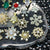 24 pcs Unique Design Snowflake Charm for Christmas nails art design