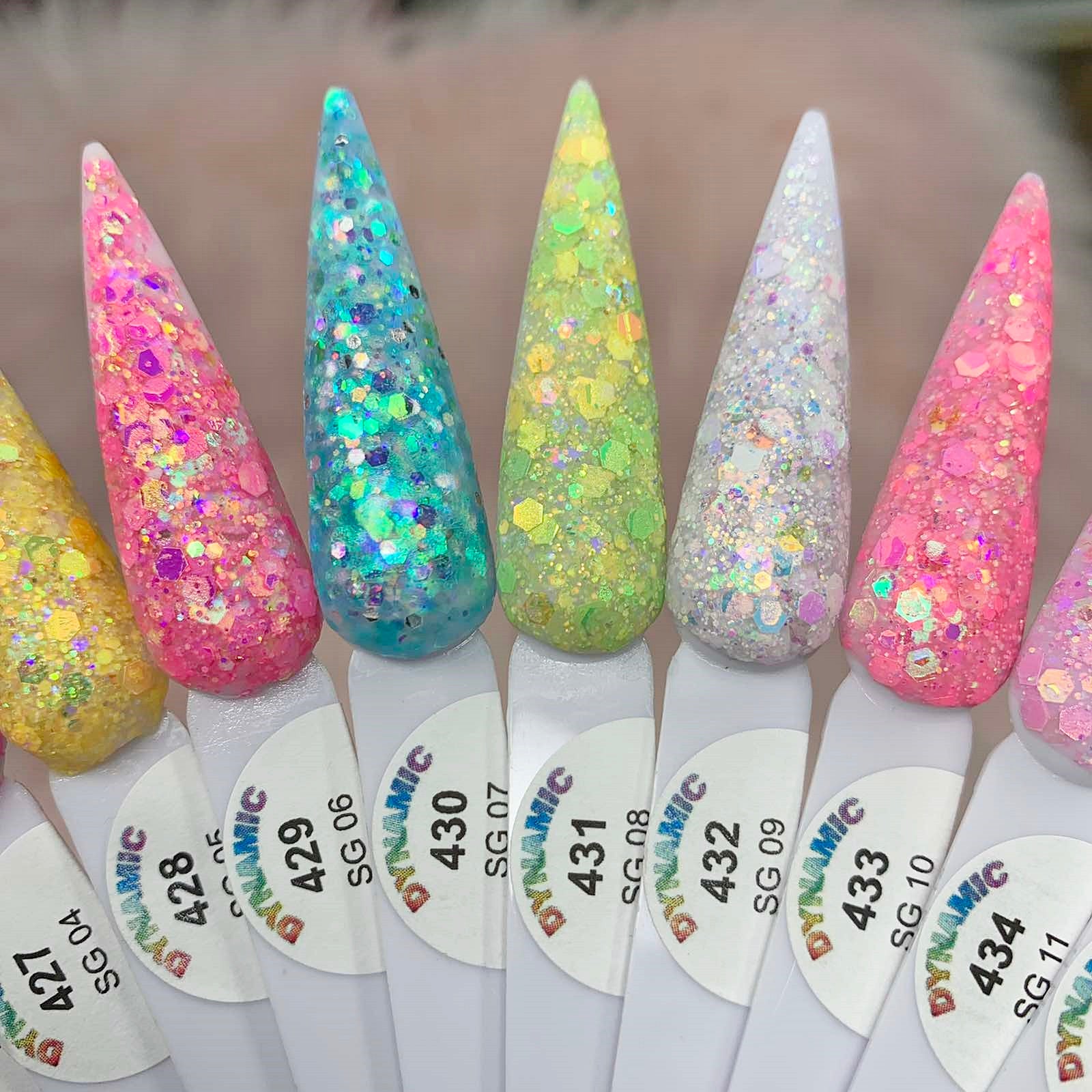 2024 Spring & Summer Pastel Glitter Acrylic Collection – Dynamic Nail ...