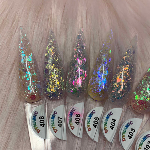 SDT  Iridescent Glitter Acrylic Collection for Dipping and Sculpting