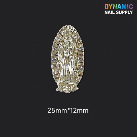 (2pcs) Religious charms for vintage nails art design (San Judas / Virgin Mary)